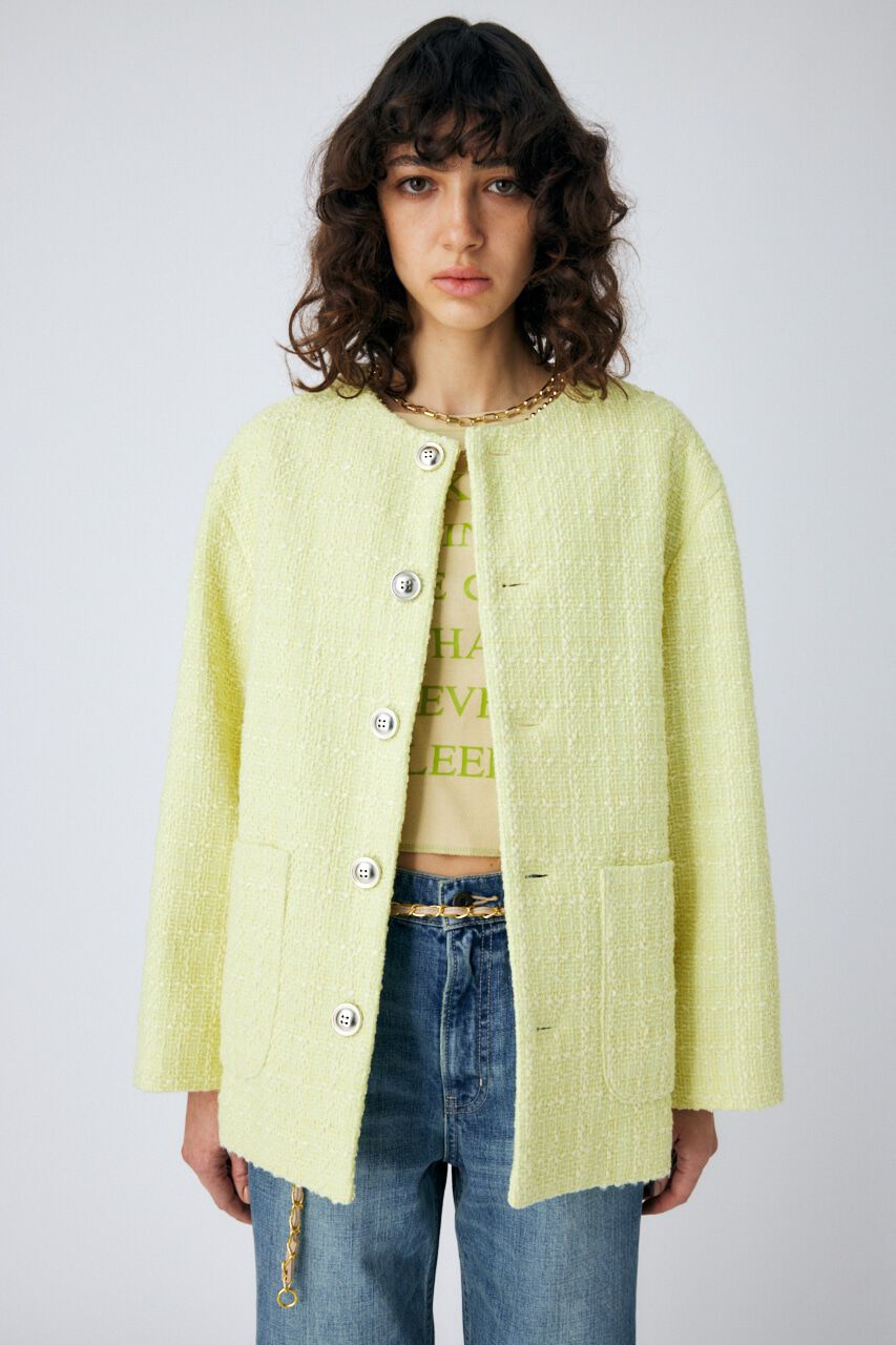 MOUSSY「TWEED BOX ジャケット」|その他|