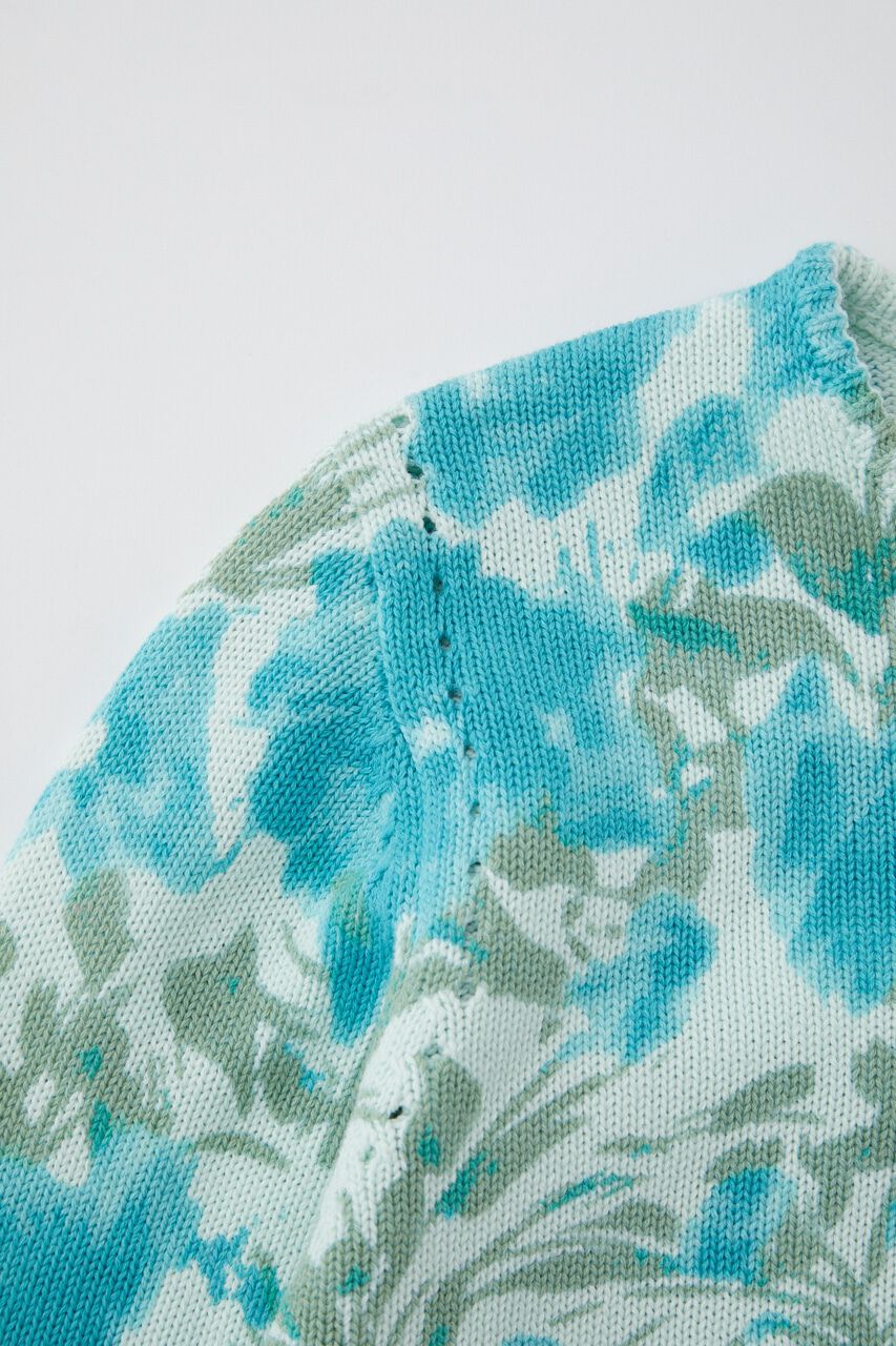 MOUSSY「FLORAL PRINTED KNIT カーディガン」|ニット・セーター|