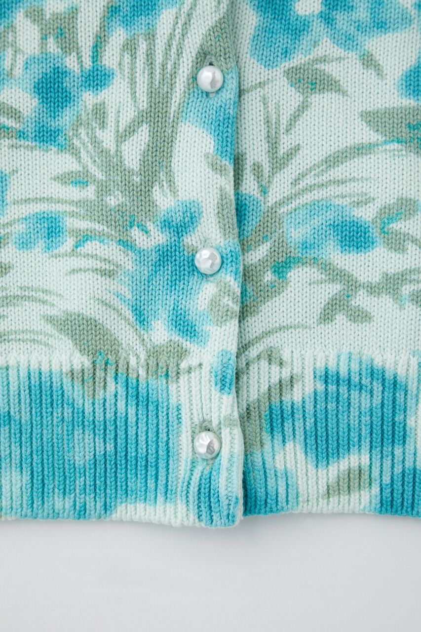 MOUSSY「FLORAL PRINTED KNIT カーディガン」|ニット・セーター|