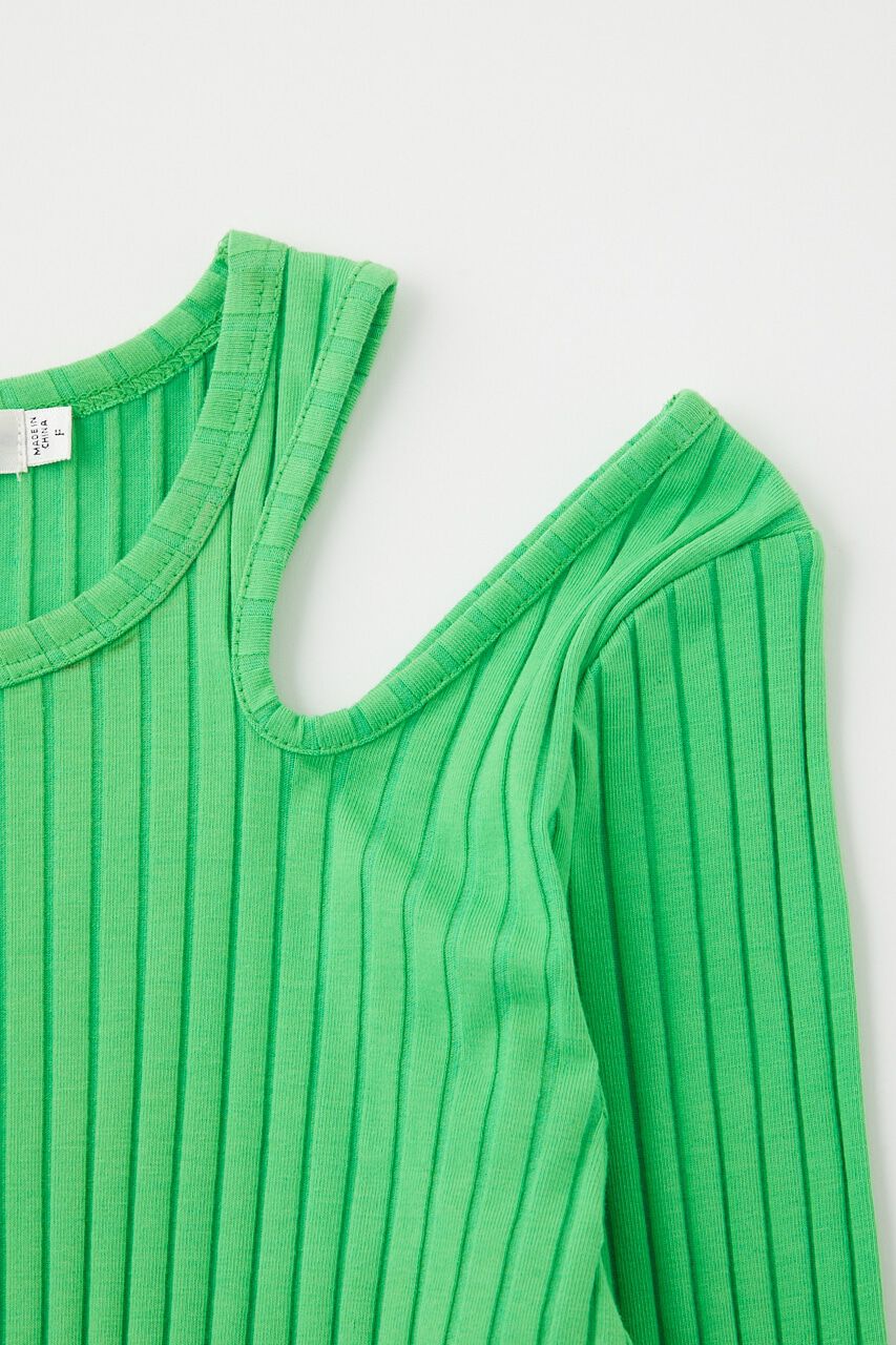 MOUSSY「CUT OUT RIB トップス」|Tシャツ・カットソー|