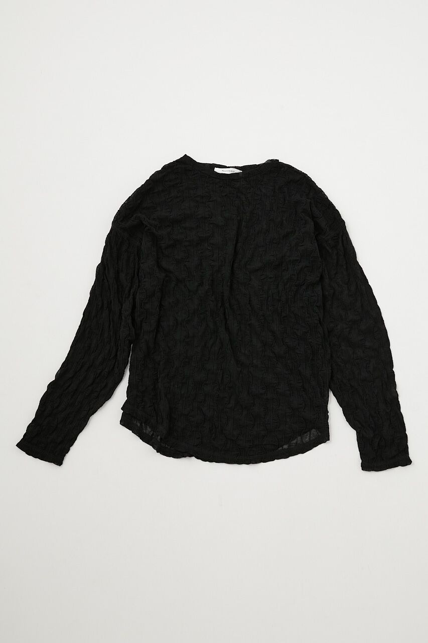 MOUSSY「SHEER WAVE L／S Tシャツ」|Tシャツ・カットソー|BLK