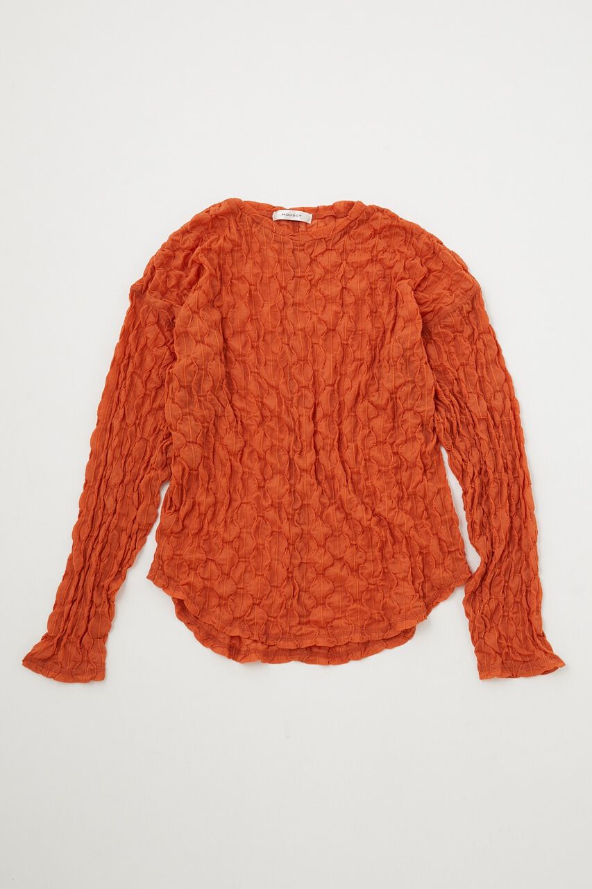 MOUSSY「SHEER WAVE L／S Tシャツ」|Tシャツ・カットソー|L/ORG1