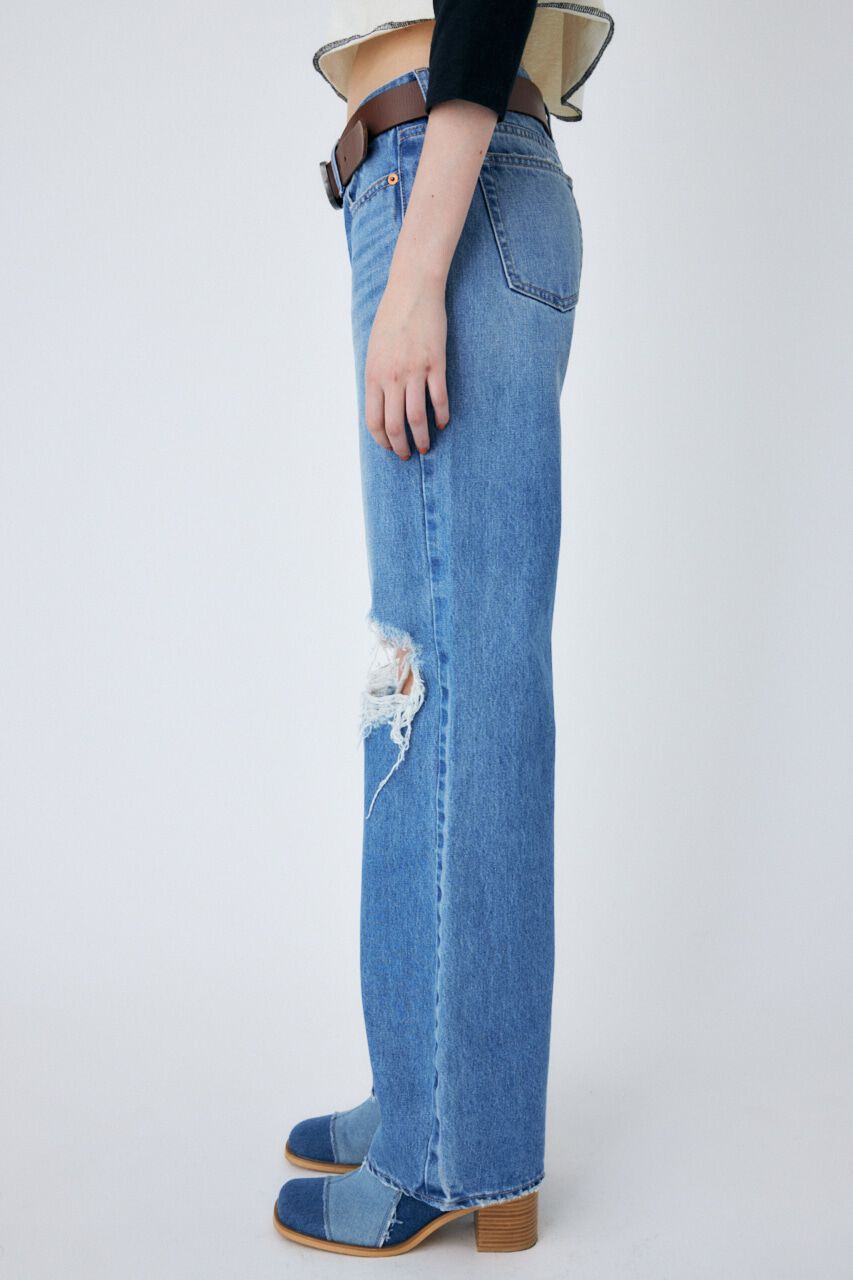 MOUSSY「LOW RISE WIDE FLARE」|デニム|