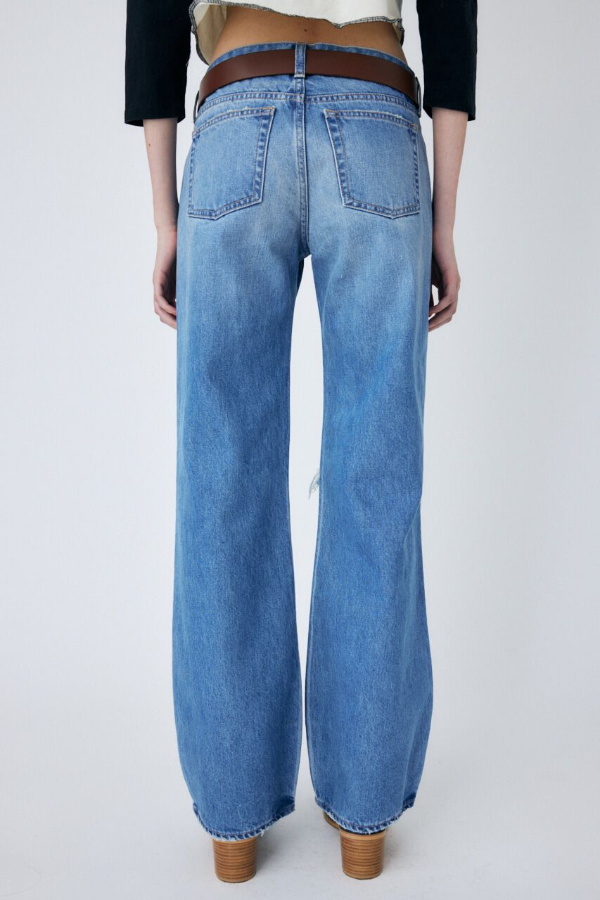 MOUSSY「LOW RISE WIDE FLARE」|デニム|