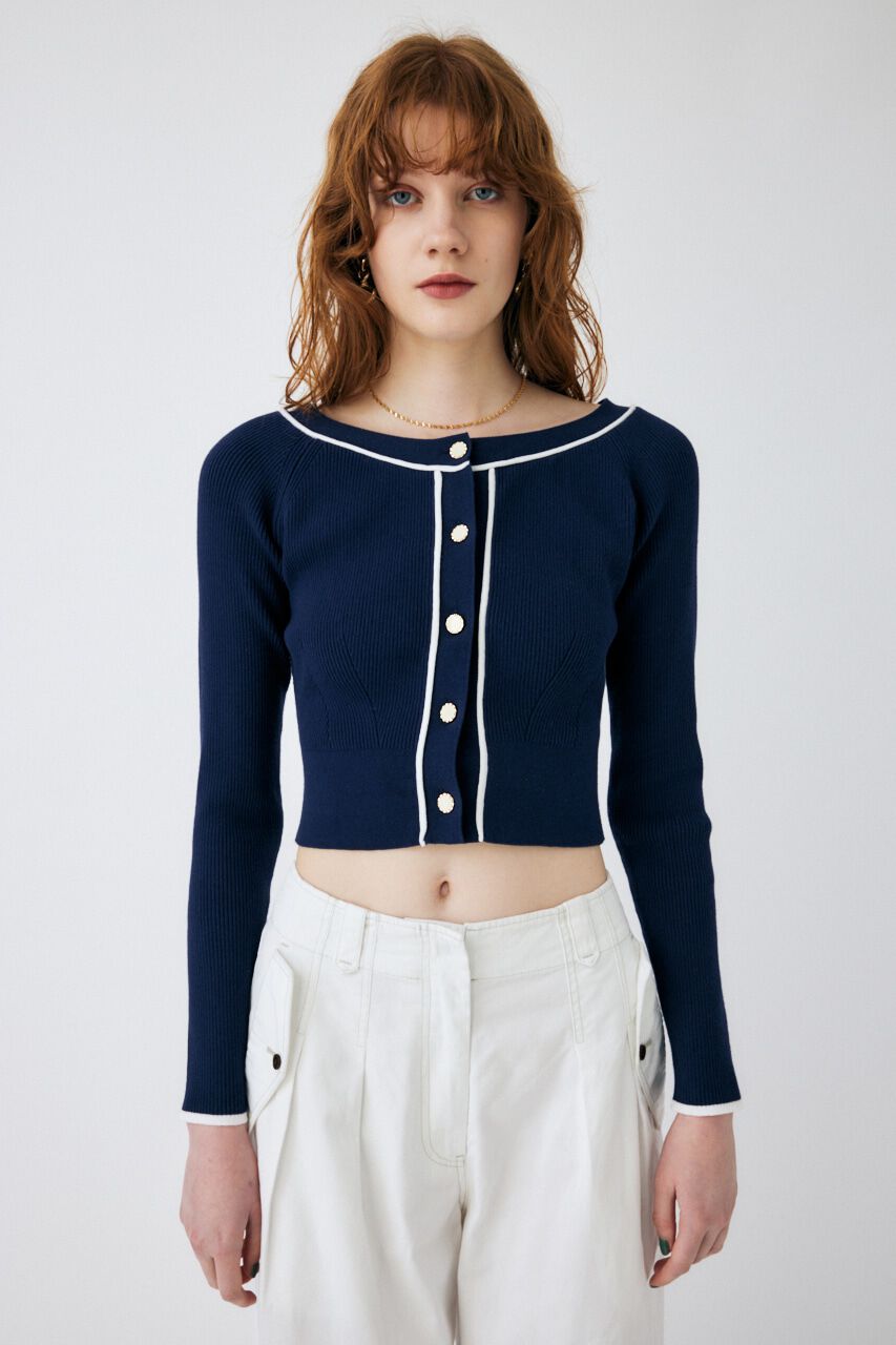 MOUSSY「OPEN NECK SHORT CD」|ニット・セーター|