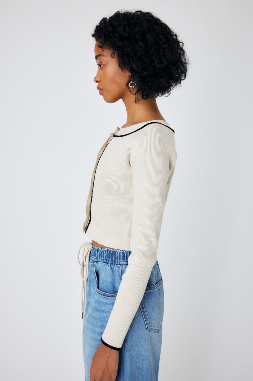 MOUSSY「OPEN NECK SHORT CD」|ニット・セーター|