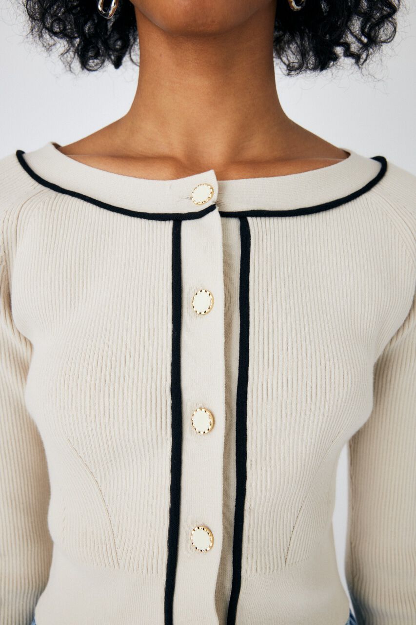 MOUSSY「OPEN NECK SHORT CD」|ニット・セーター|