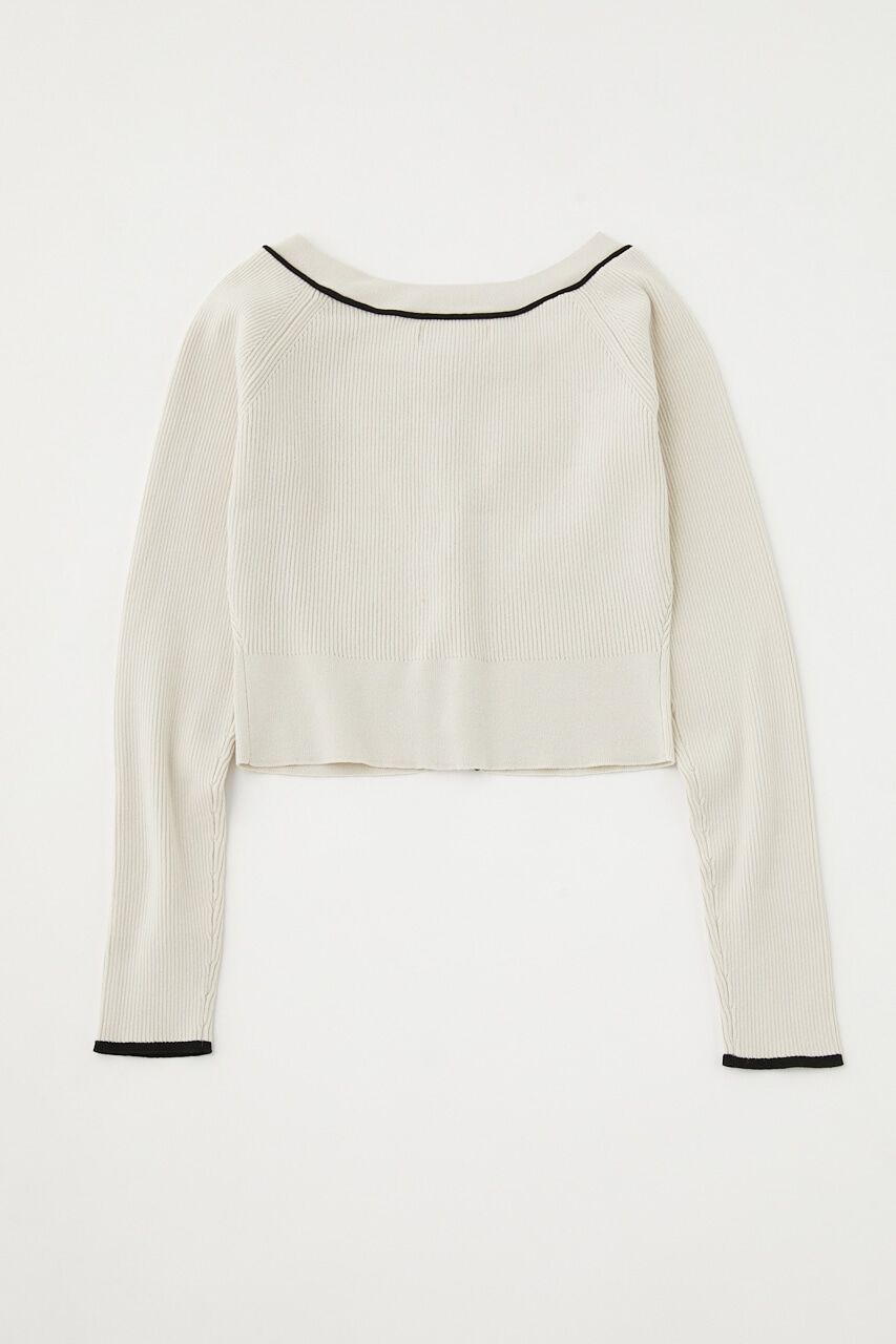 MOUSSY「OPEN NECK SHORT CD」|ニット・セーター|