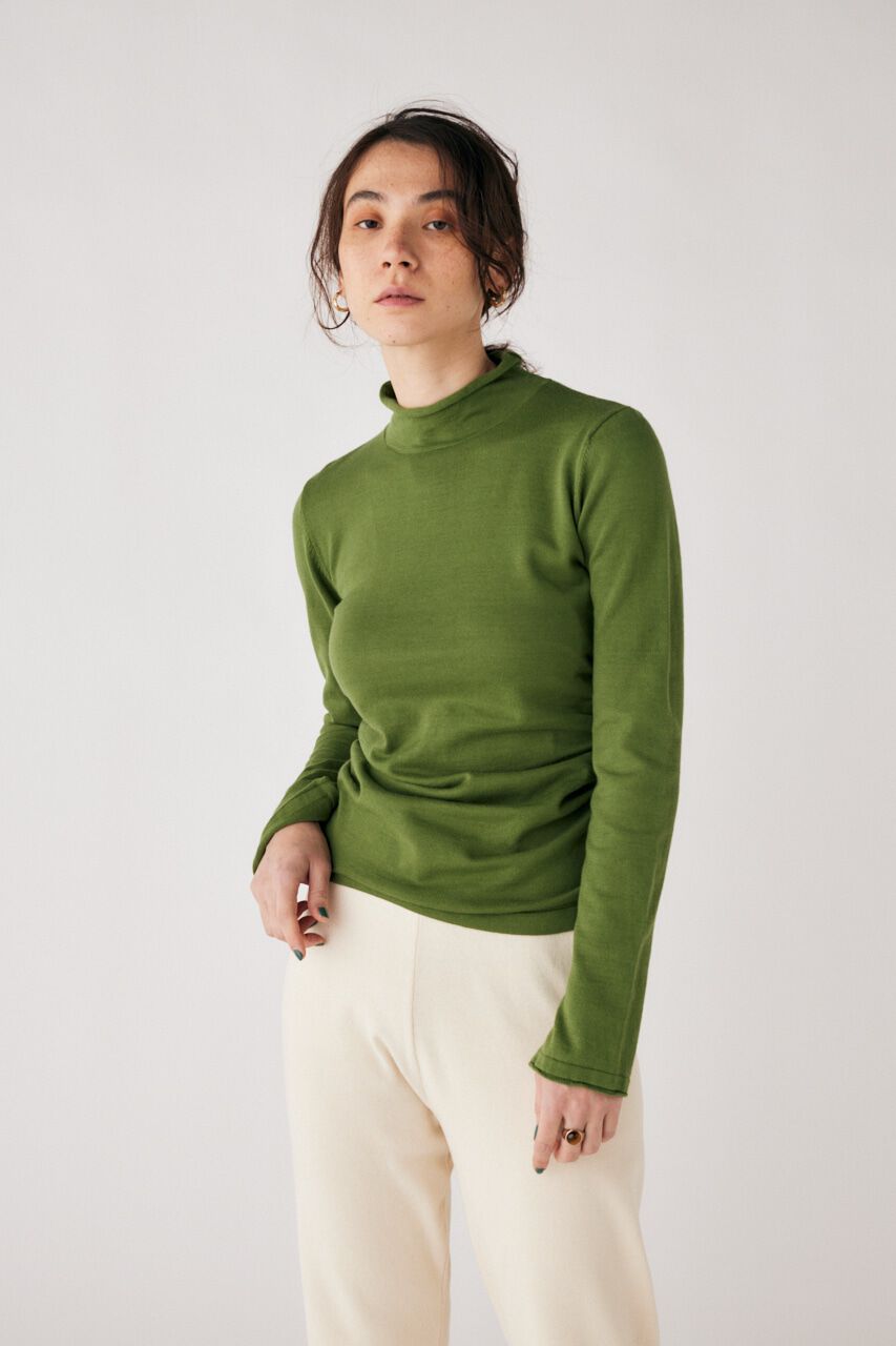 MOUSSY「BACK OPEN TUCK トップス」|ニット・セーター|