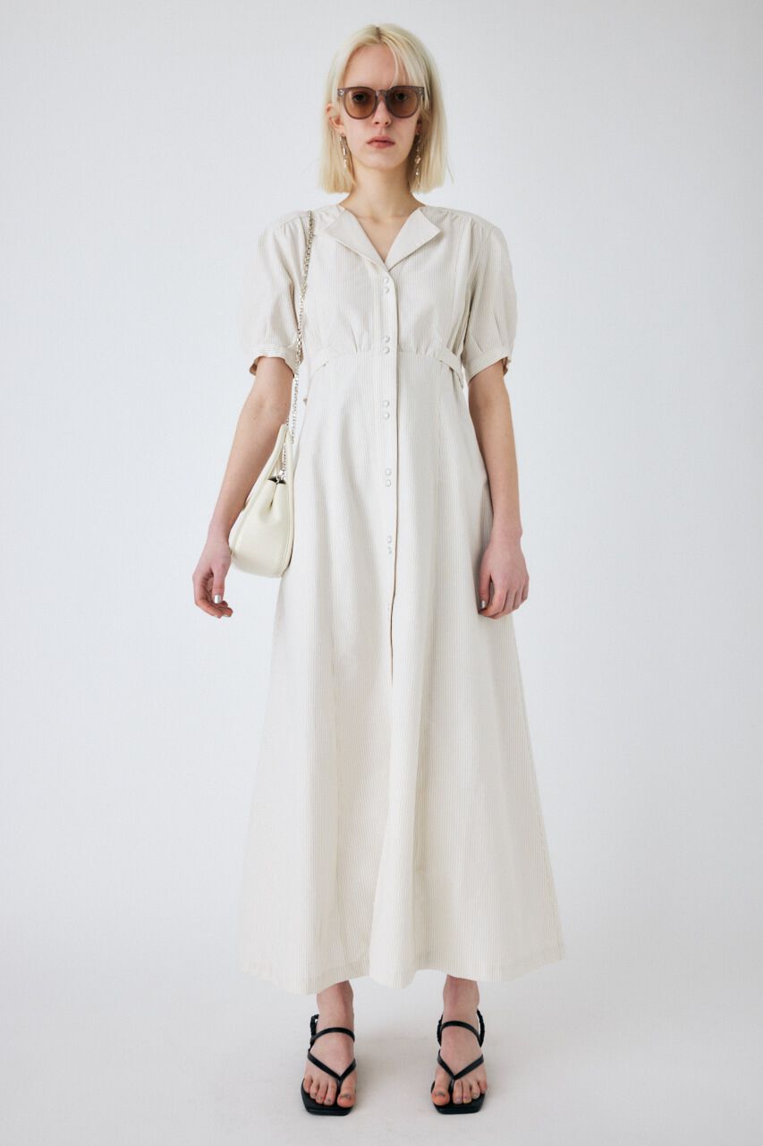 MOUSSY「SIDE BELT FLARE ドレス」|ワンピース|柄BEG5