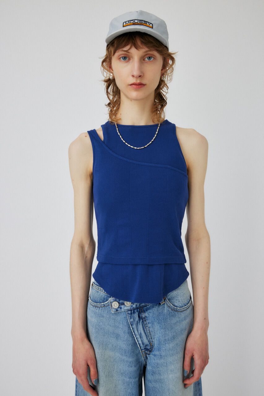 MOUSSY「LAYER RIB TANK セット」|タンクトップ|