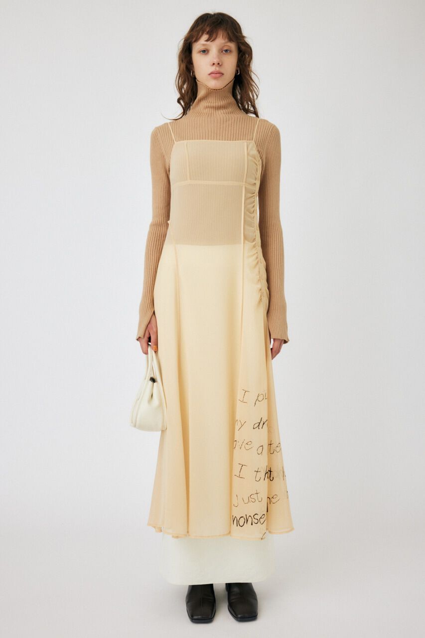 MOUSSY「SWITCHING SLIP ドレス」|ワンピース|柄ECRU5