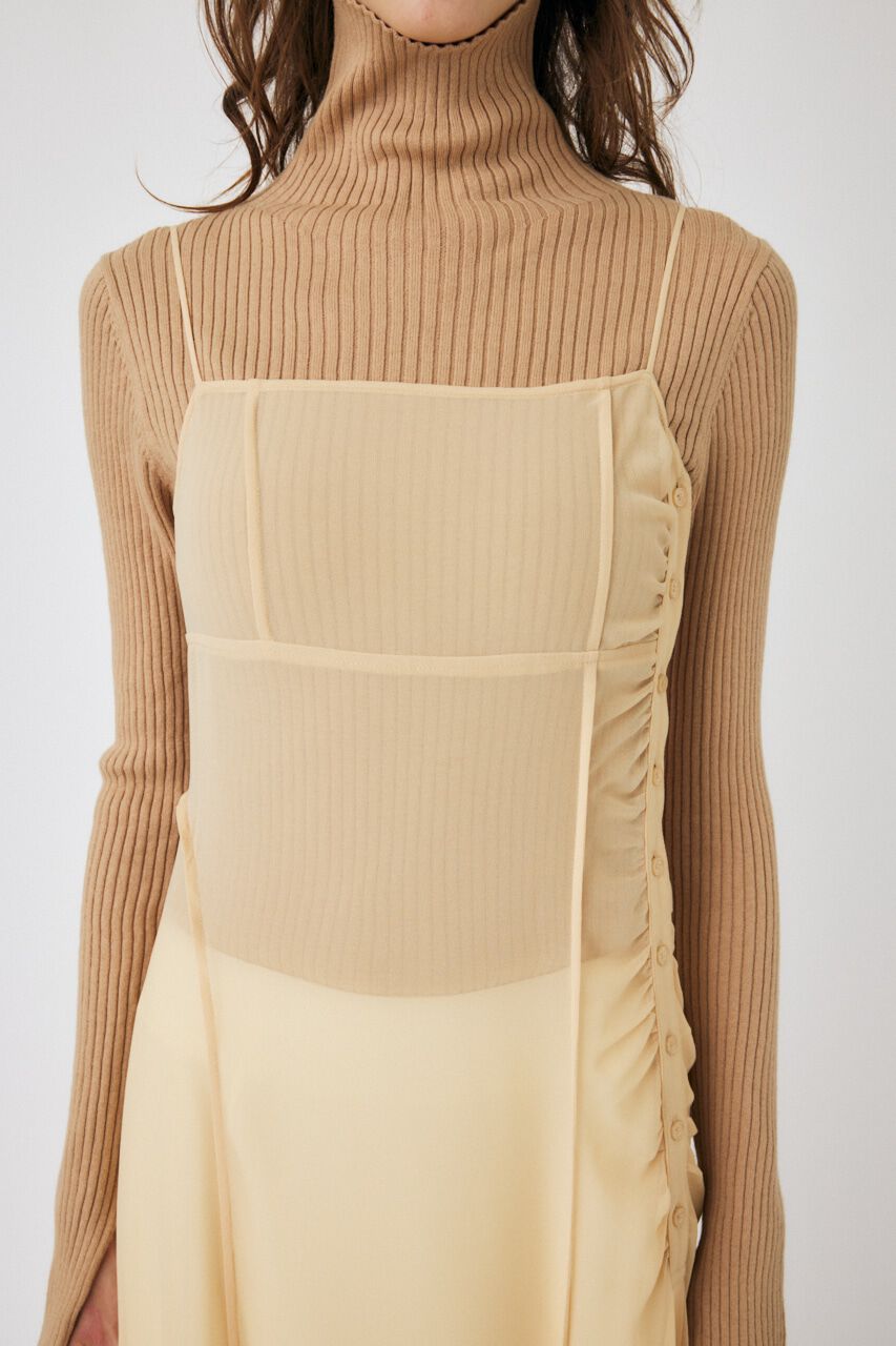 MOUSSY「SWITCHING SLIP ドレス」|ワンピース|