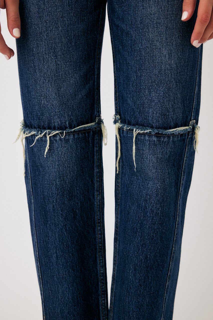 MOUSSY「LOW WAIST SLIT STRAIGHT」|デニム|