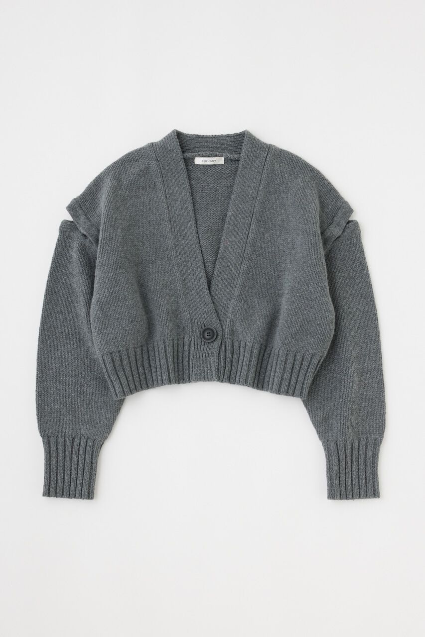 MOUSSY「BUTTON SHORT ニットカーディガン」|ニット・セーター|
