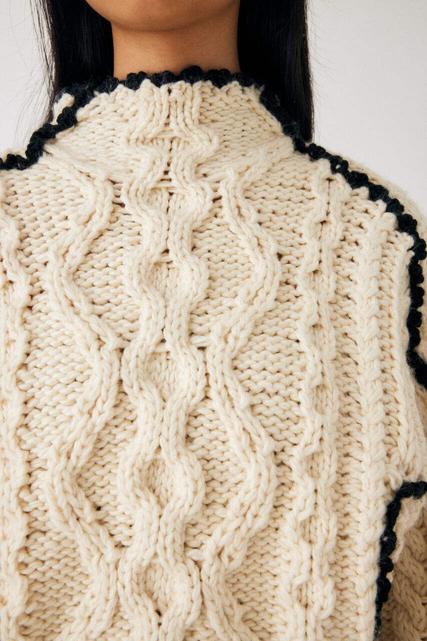 MOUSSY「STITCH CABLE ニット」|ニット・セーター|