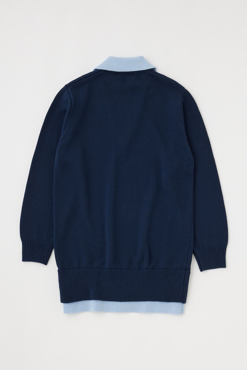 MOUSSY「LAYERED HALF ZIP ミニドレス」|ワンピース|