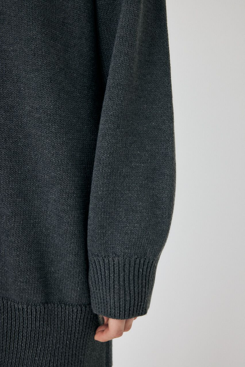 MOUSSY「LAYERED HALF ZIP ミニドレス」|ワンピース|