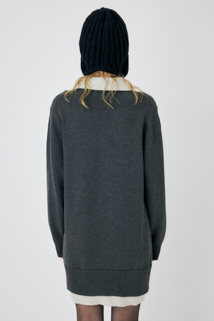 MOUSSY「LAYERED HALF ZIP ミニドレス」|ワンピース|