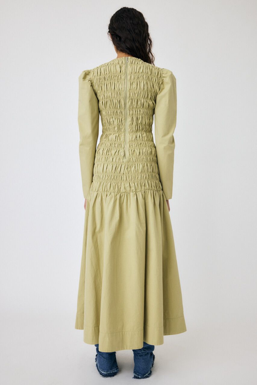 MOUSSY「SHIRRING GATHER ドレス」|ワンピース|