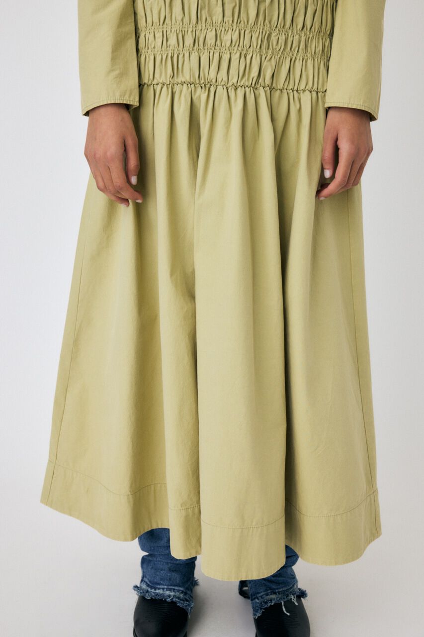 MOUSSY「SHIRRING GATHER ドレス」|ワンピース|