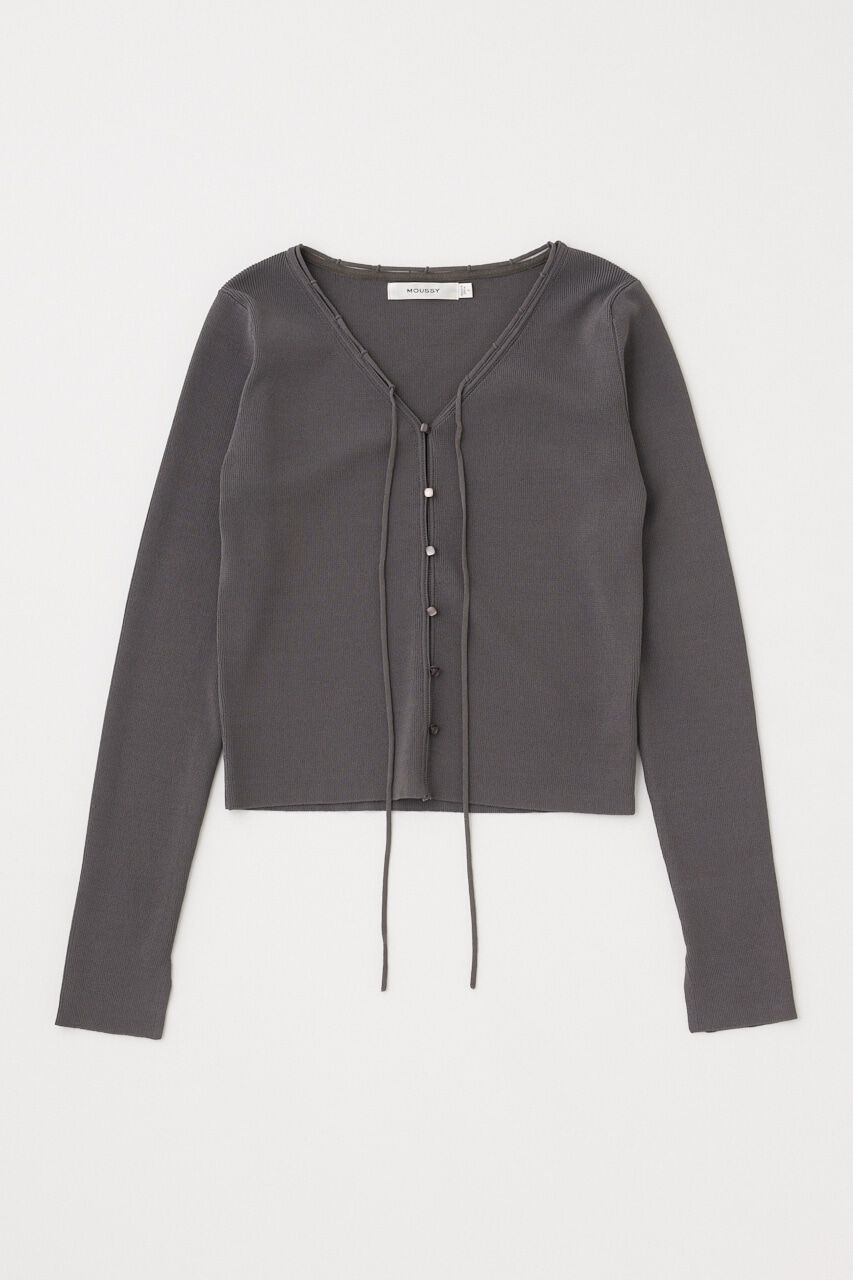 MOUSSY「LOOP ACCENT KNIT カーディガン」|カーディガン|