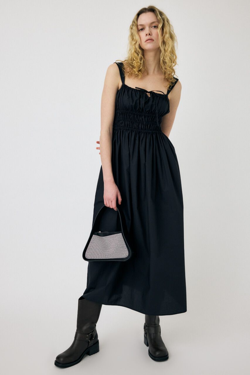 MOUSSY「COTTON GATHER CAMI ドレス」|ワンピース|