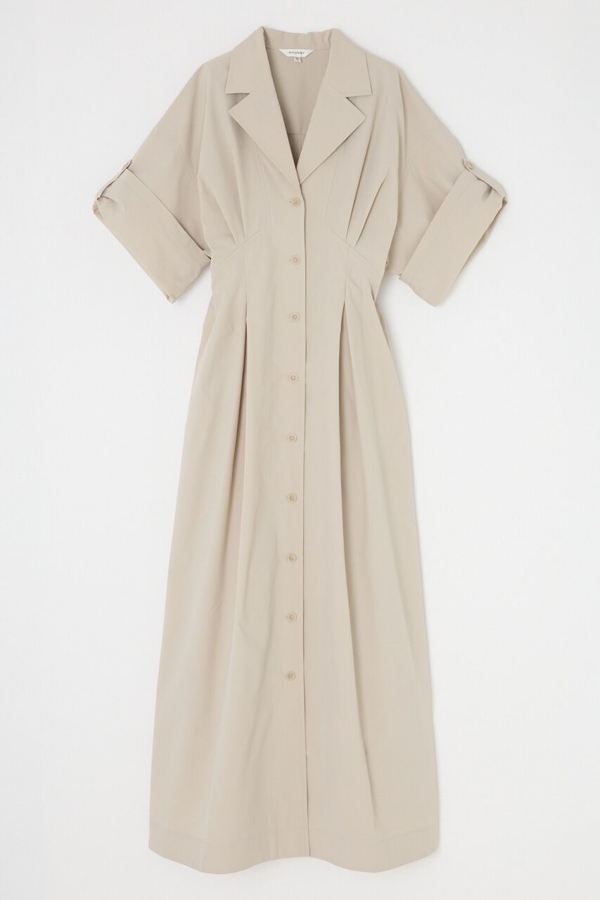 MOUSSY「OPEN COLLAR SAFARI ドレス」|ワンピース|