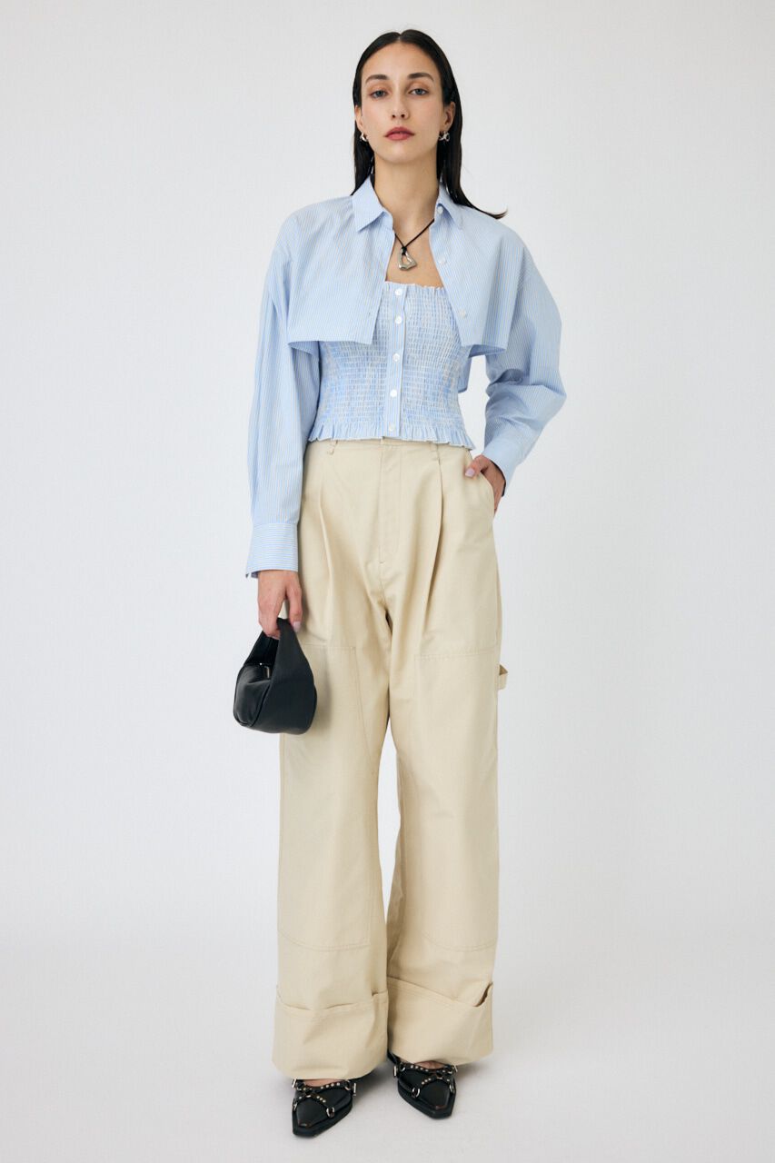 MOUSSY「DOUBLE KNEE タックパンツ」|その他|