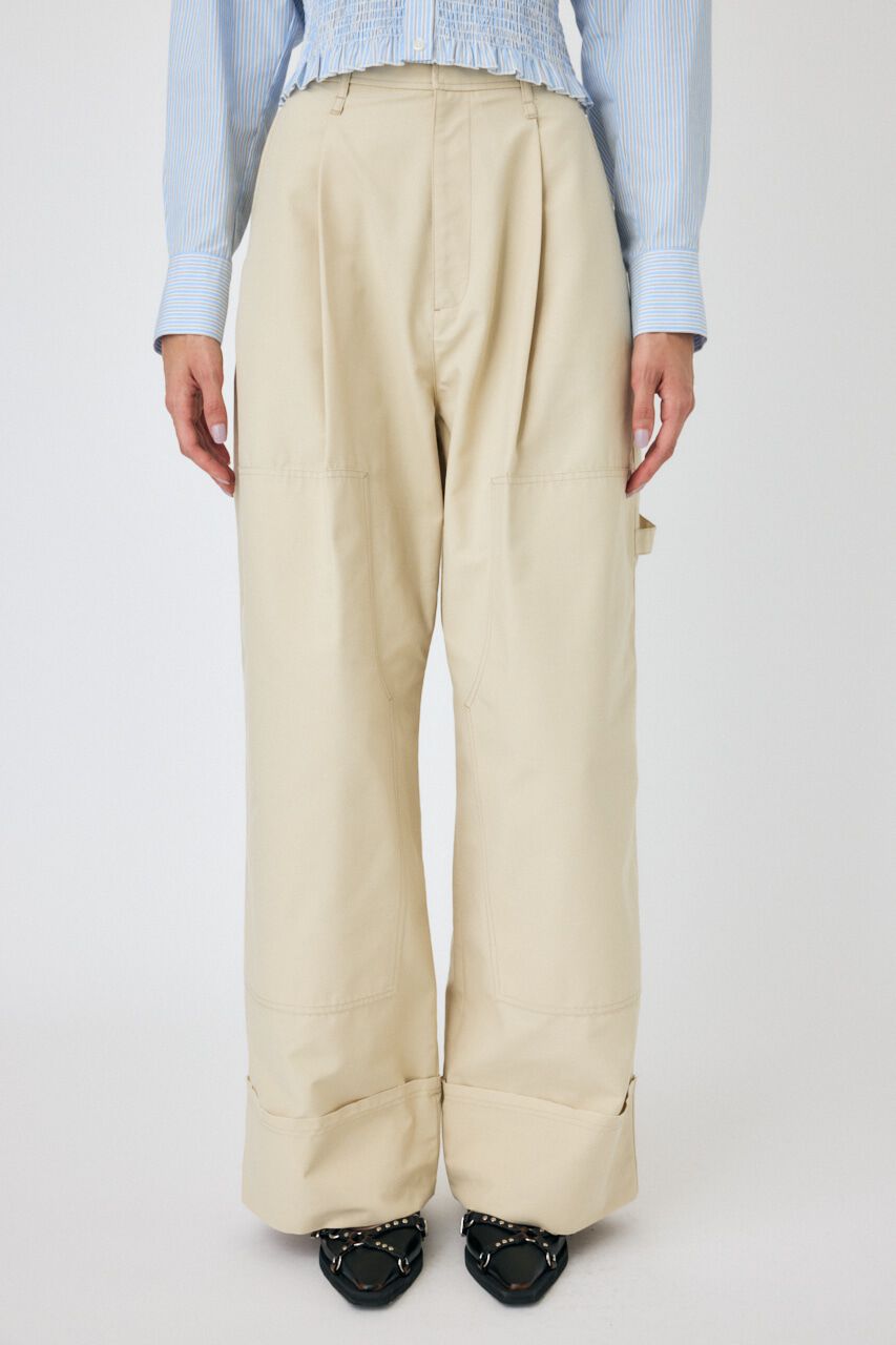 MOUSSY「DOUBLE KNEE タックパンツ」|その他|