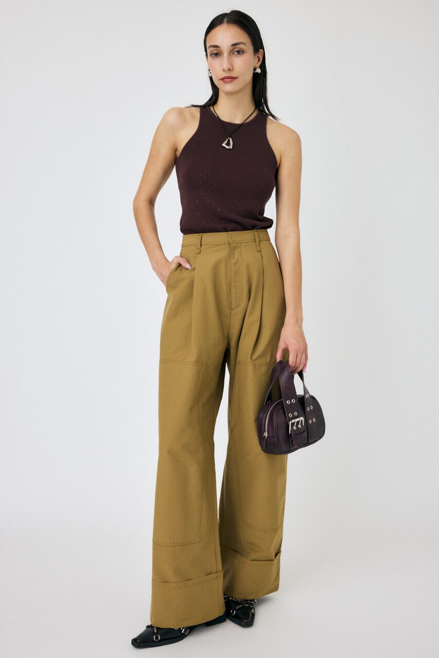 MOUSSY「DOUBLE KNEE タックパンツ」|その他|