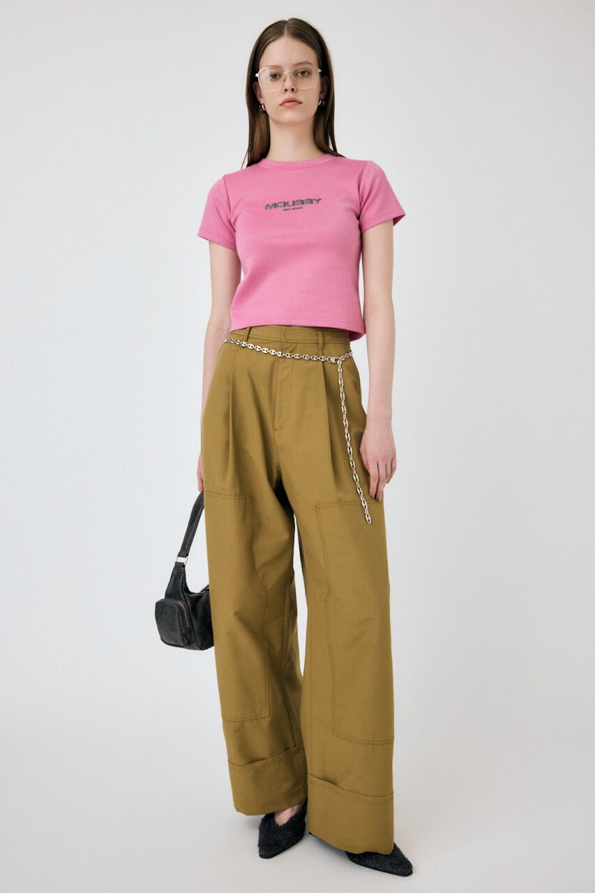 MOUSSY「DOUBLE KNEE タックパンツ」|その他|