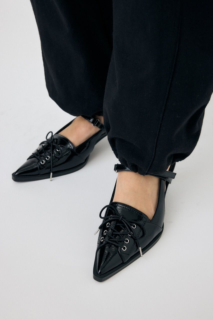 MOUSSY「LACE UP SLING BACK ミュール」|サンダル|