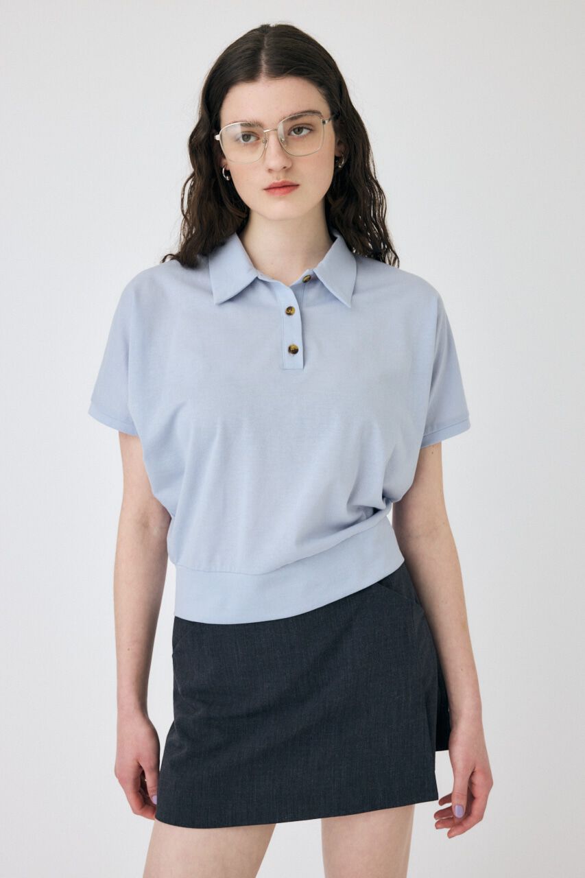 MOUSSY「SHEER LOOSE ポロ TEE」|Tシャツ・カットソー|