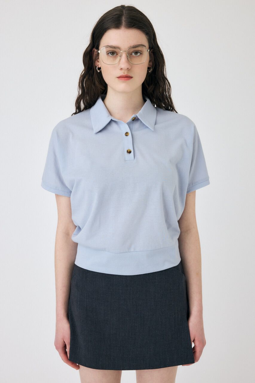 MOUSSY「SHEER LOOSE ポロ TEE」|Tシャツ・カットソー|