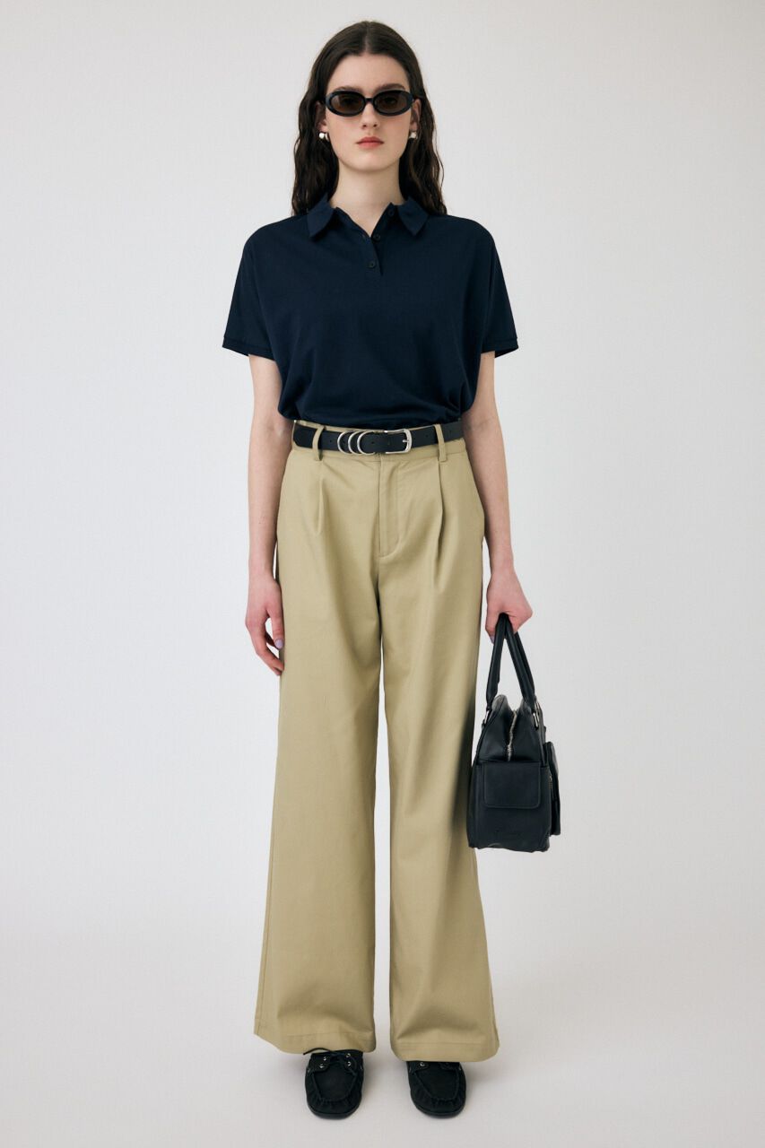 MOUSSY「SHEER LOOSE ポロ TEE」|Tシャツ・カットソー|