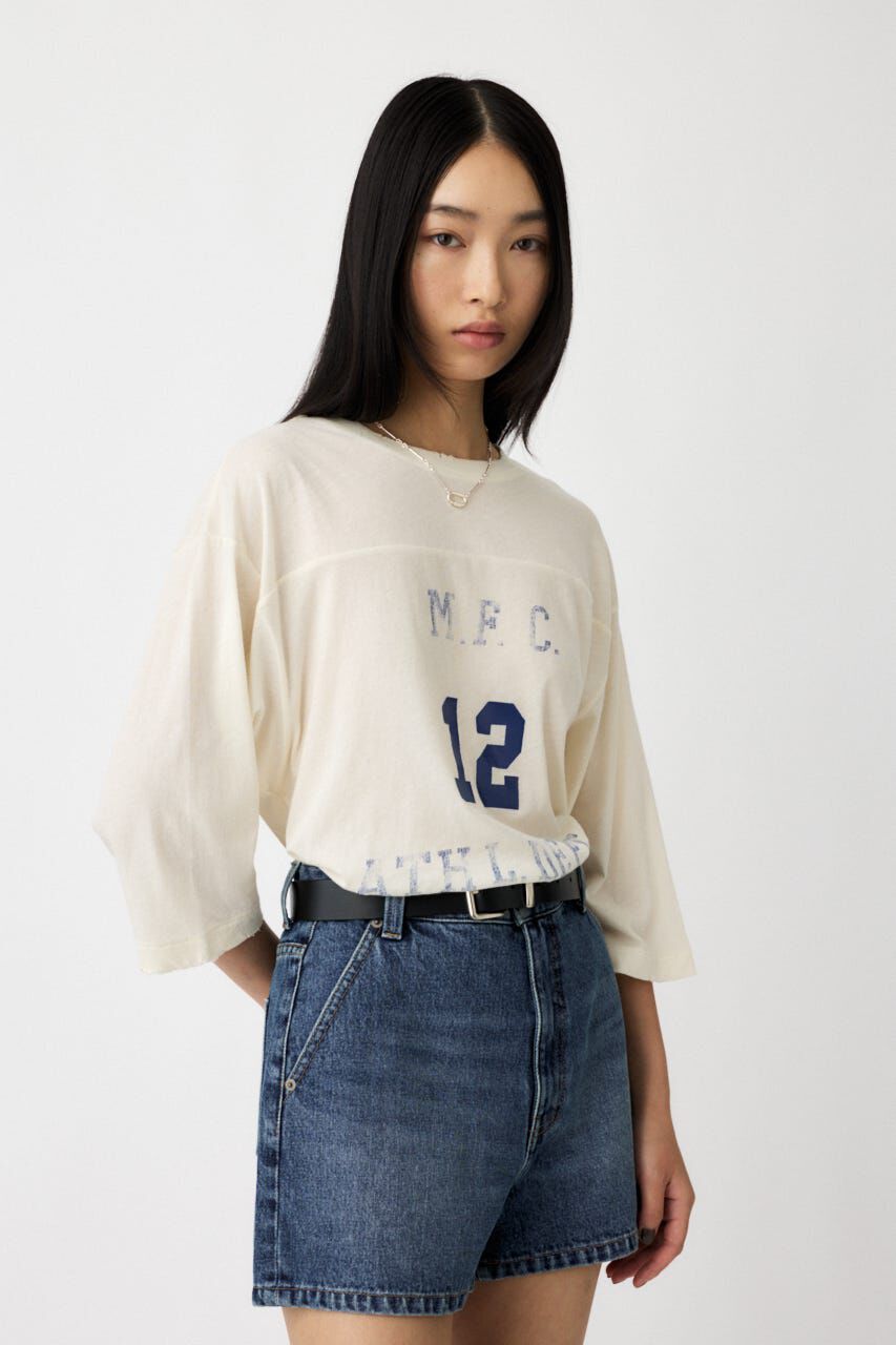 MOUSSY「BROKEN フットボール TEE」|Tシャツ・カットソー|