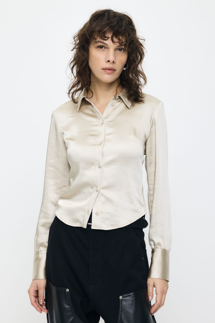 MOUSSY「SATIN FIT シャツ」|シャツ・ブラウス|