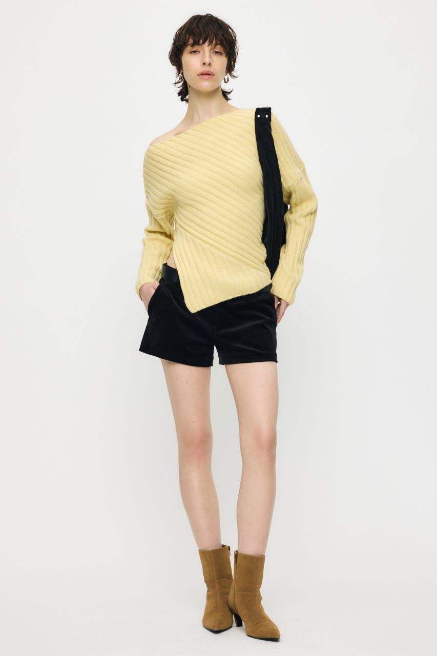 MOUSSY「LOW WAIST VELVET ショーツ」|その他|