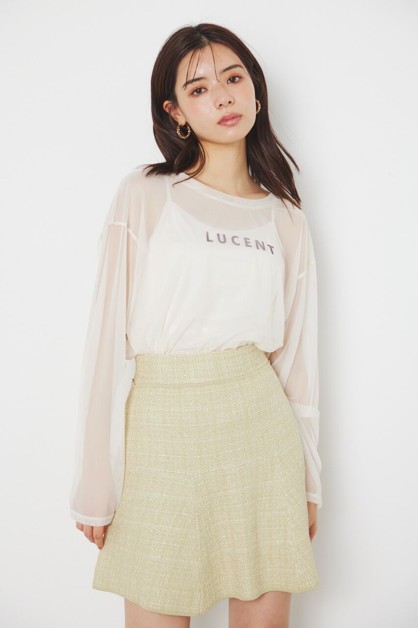 rienda「メッセージチュールロンT/SH」|Tシャツ・カットソー|IVOY3