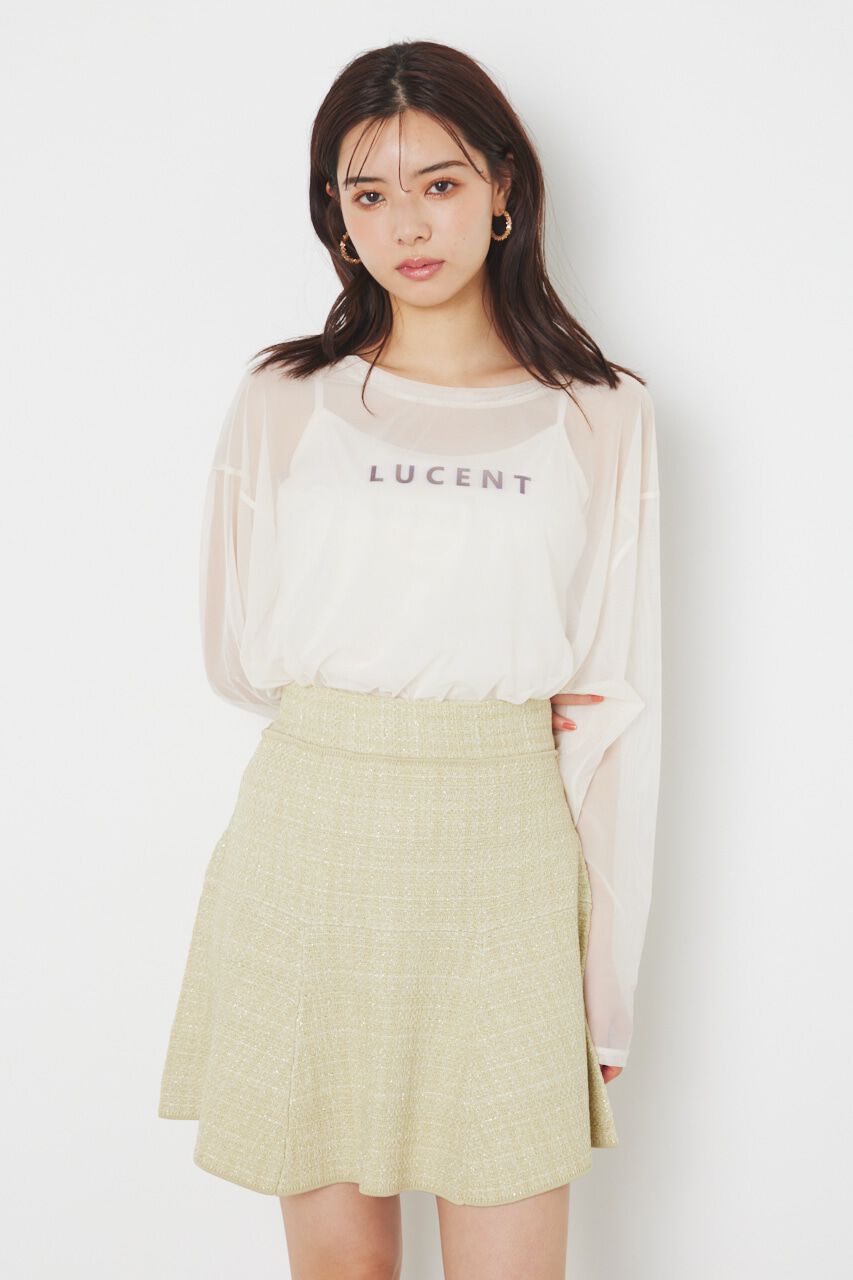 rienda「メッセージチュールロンT/SH」|Tシャツ・カットソー|