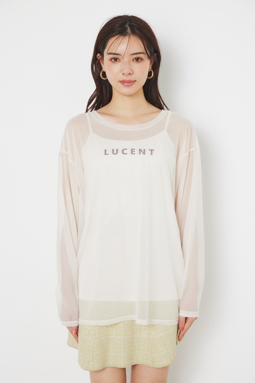 rienda「メッセージチュールロンT/SH」|Tシャツ・カットソー|