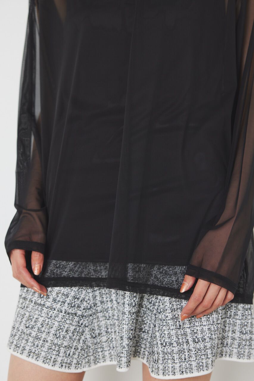 rienda「メッセージチュールロンT/SH」|Tシャツ・カットソー|