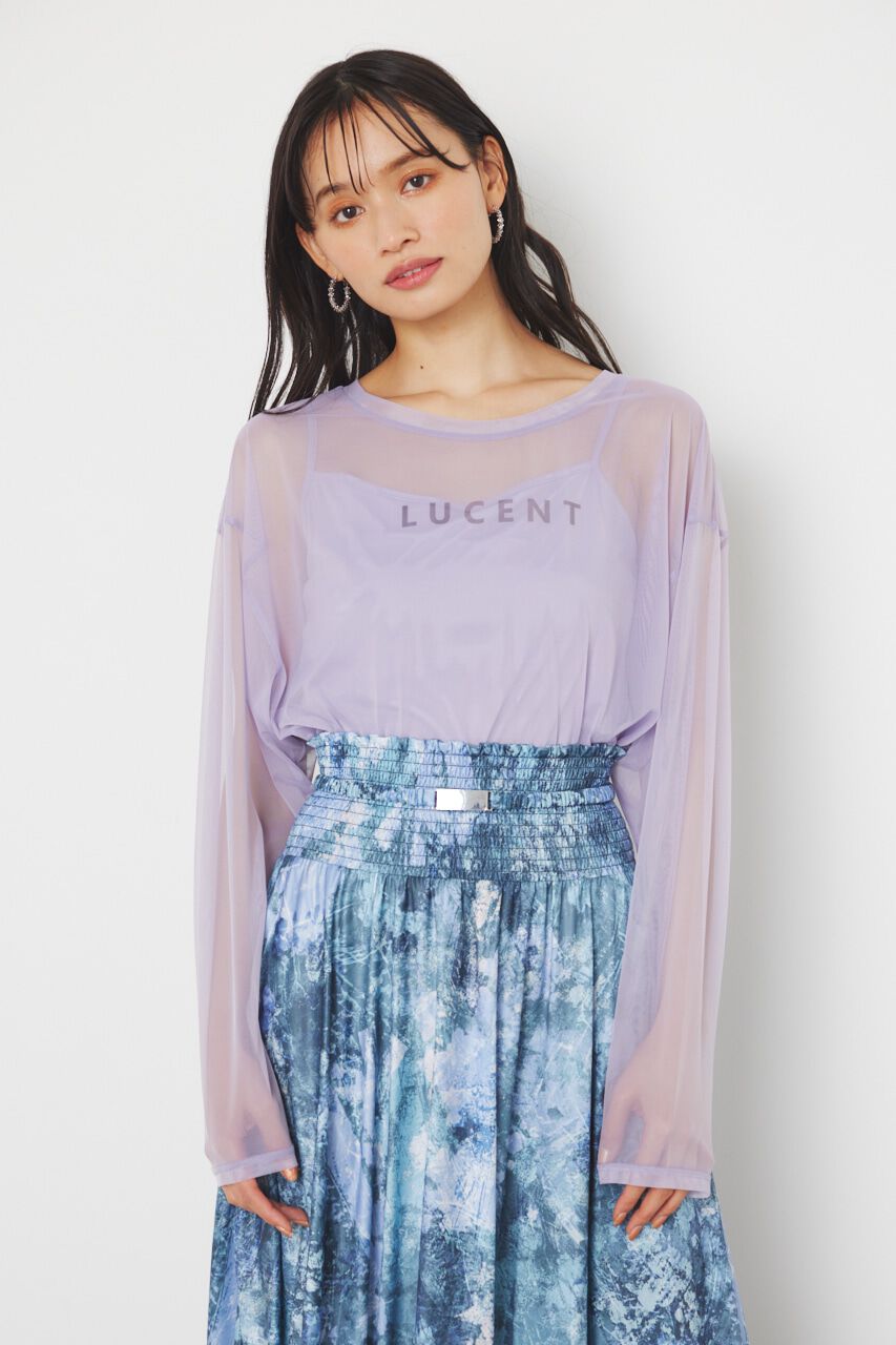 rienda「メッセージチュールロンT/SH」|Tシャツ・カットソー|