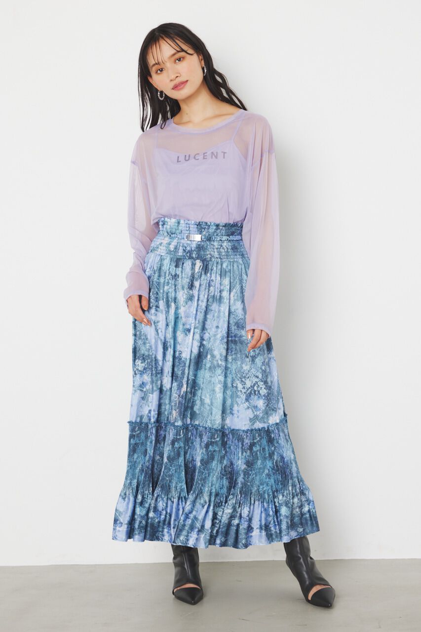 rienda「メッセージチュールロンT/SH」|Tシャツ・カットソー|