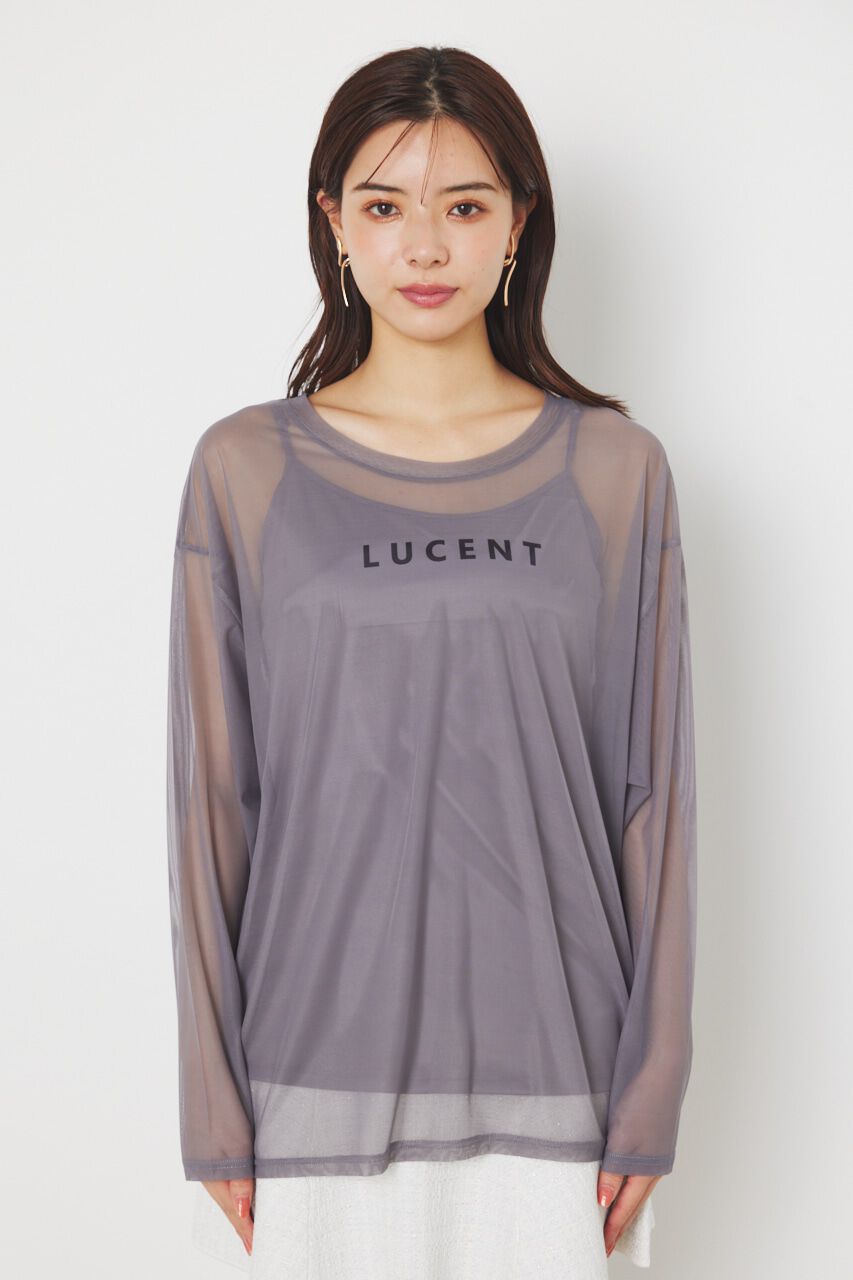 rienda「メッセージチュールロンT/SH」|Tシャツ・カットソー|