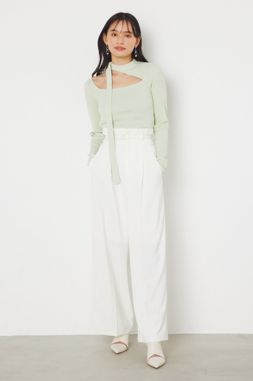 rienda「チョーカーデザインKnit TOP」|ニット・セーター|