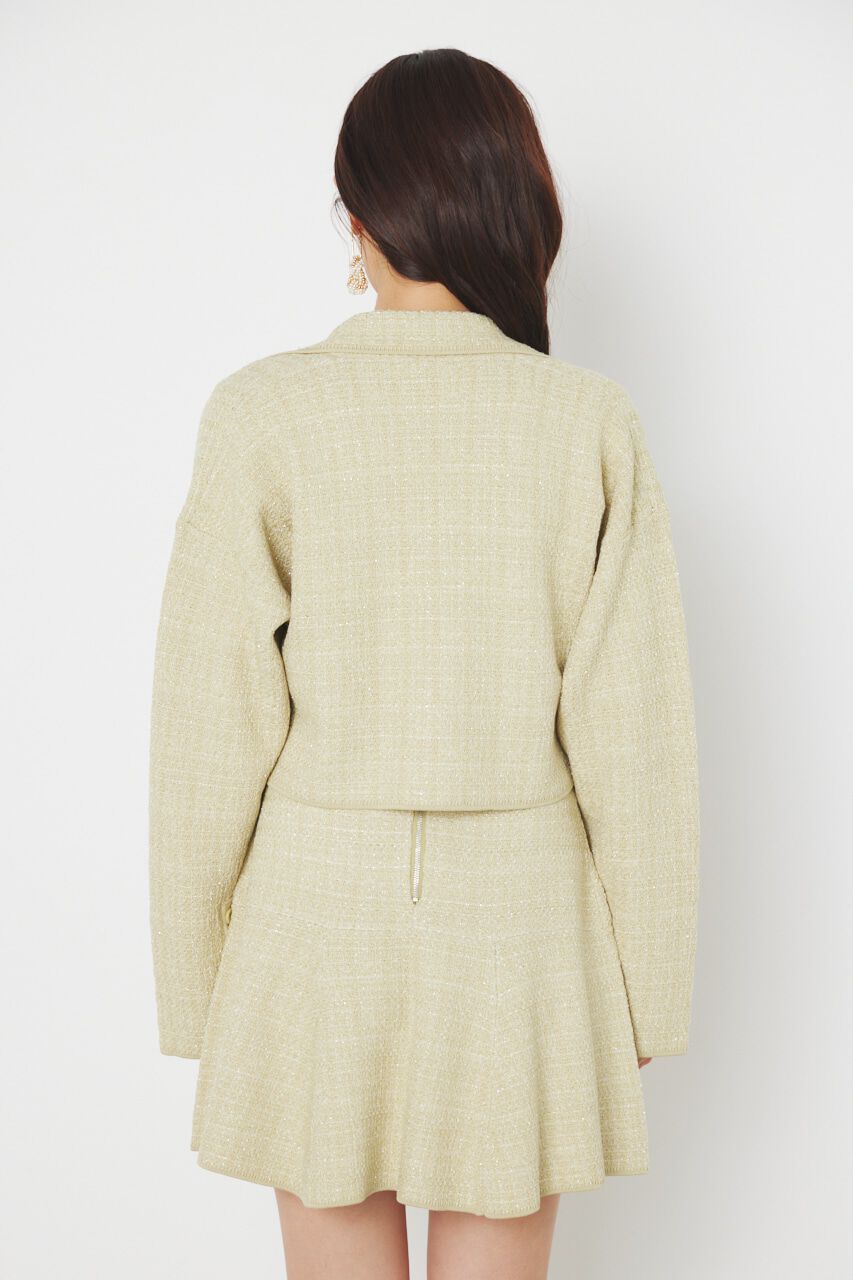 rienda「クロップドWテーラードツイードKnit JK」|その他|