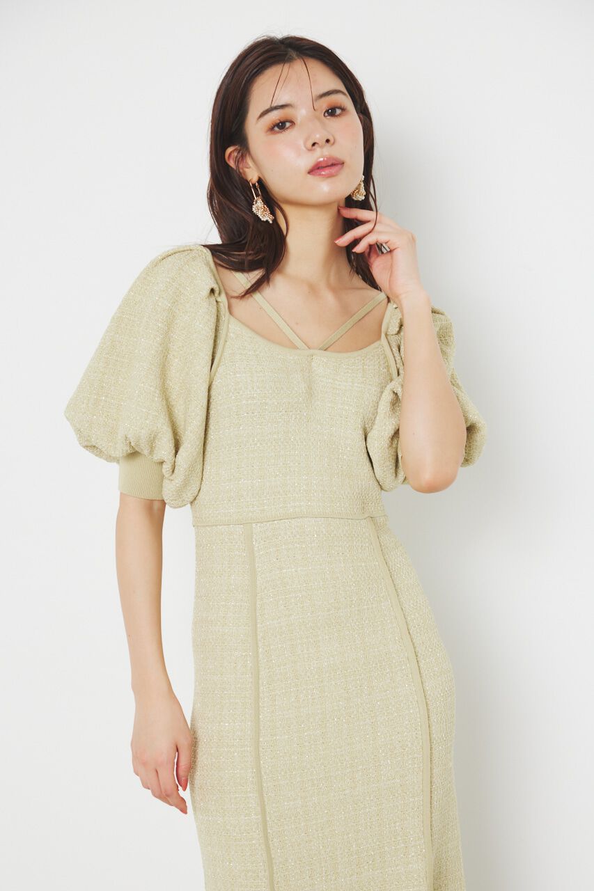 rienda「マーメイドツイードKnit OP」|ワンピース|