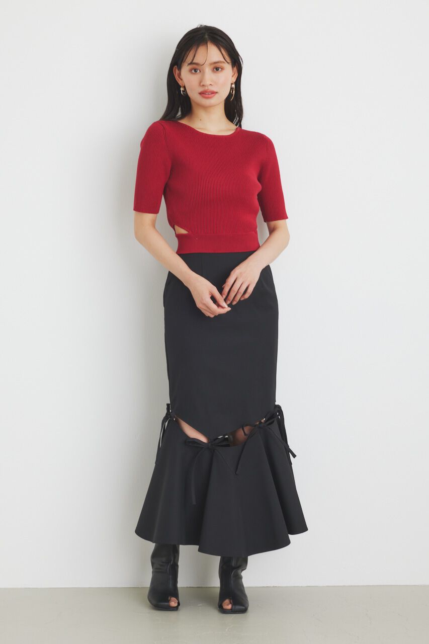 rienda「スラッシュハングマーメイドJ/W SK」|スカート|